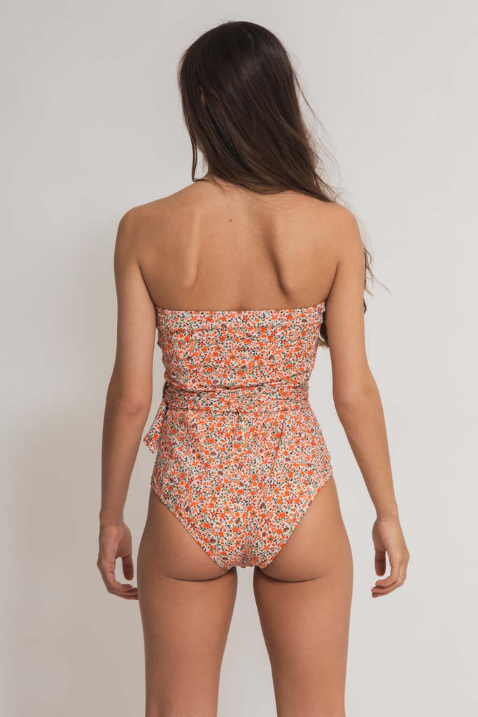 faded line cora one piece recycled polyamide floral print swimwear collection