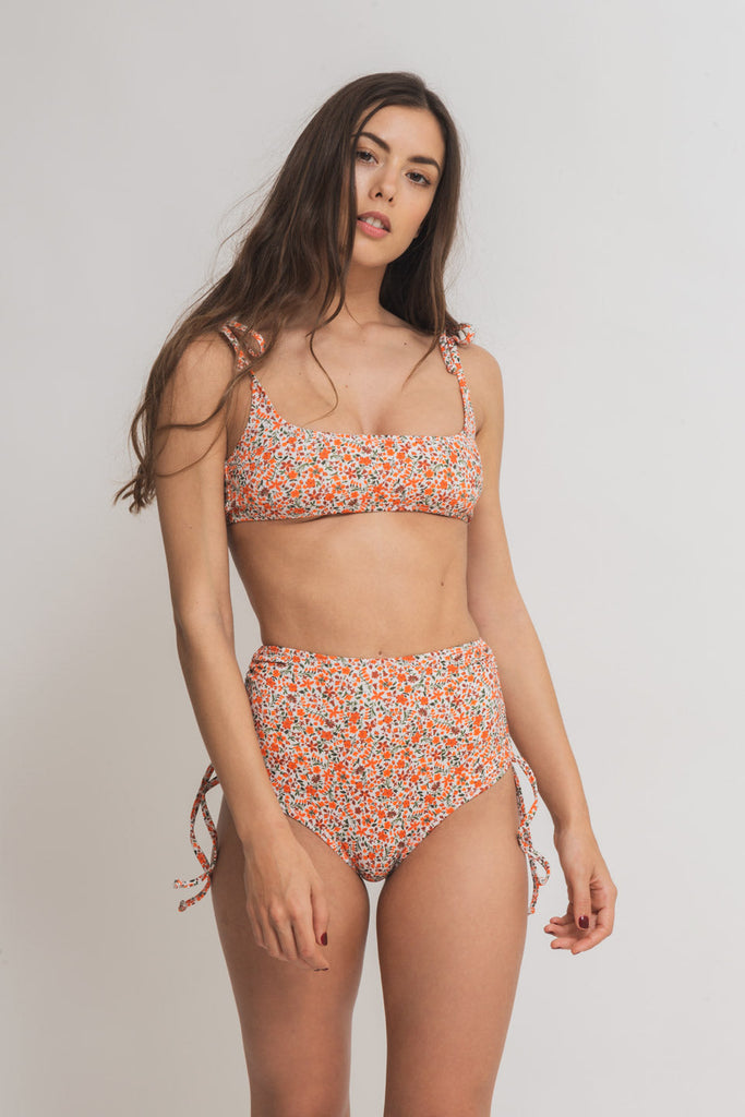 faded line lia bikini recycled polyamide floral print swimwear collection