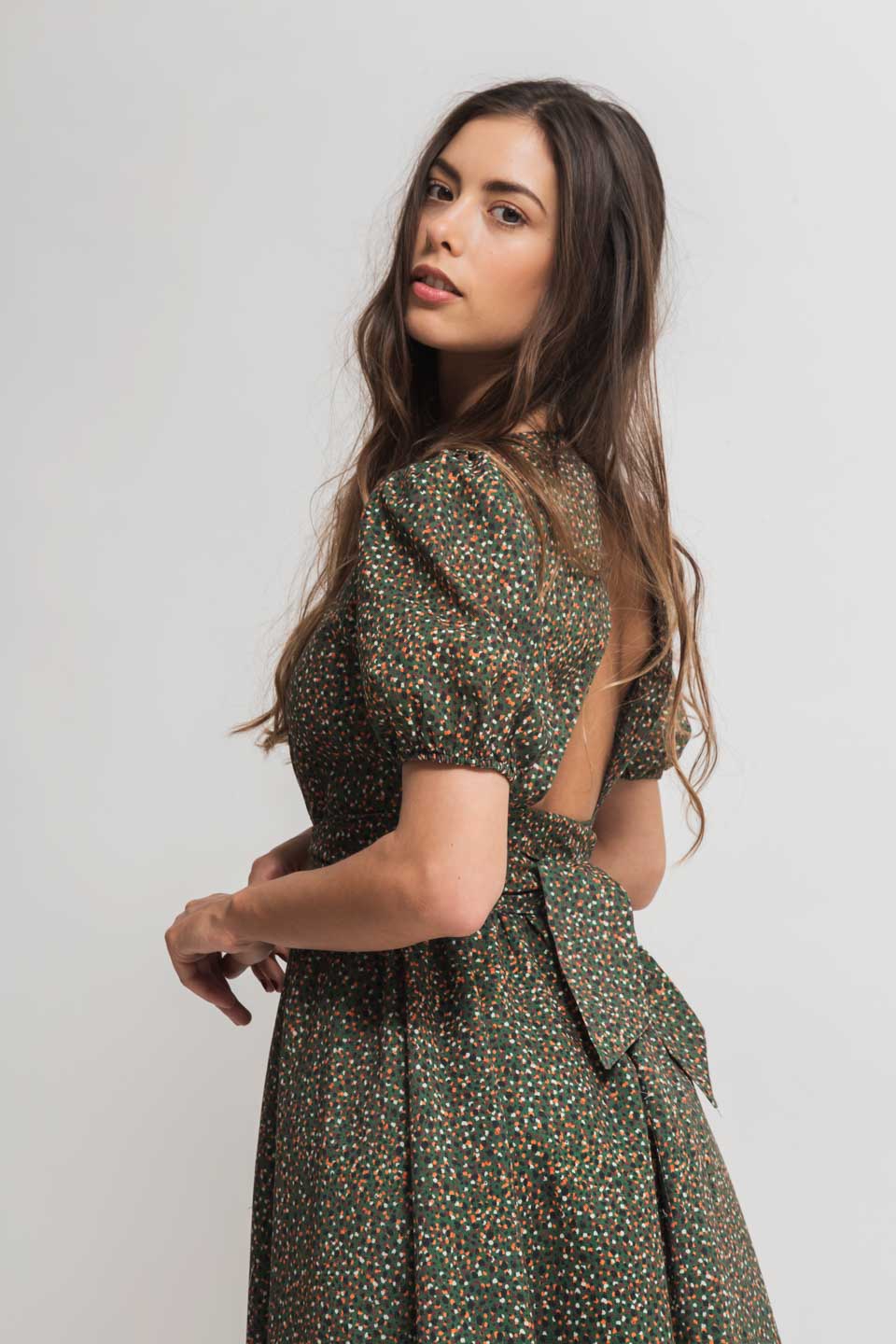 VESTIDO SARA LINO – Faded Line - Main Image